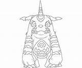 Gabumon Digimon Coloring Pages Another sketch template