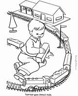 Train Coloring Toy Pages Trains Printable Color Kids Print Sheets sketch template
