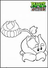 Vs Plants Zombies Coloring Kids Pages Color Funny Characters sketch template