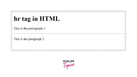 tag  html html hr tag scaler topics
