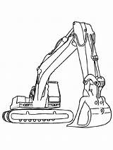 Coloring Construction Excavator Truck Pages Vehicles Color Trucks Garbage Crane Drawing Lego Hat Parts Printable Kids Print Getcolorings Getdrawings Hard sketch template
