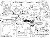 Commandments Commandment Gebote Bestcoloringpagesforkids Malvorlagen Template Zehn Lesson Bibel Exodus Worksheet sketch template
