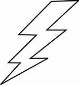Lightning Bolt Lightening Clip Clipart Template Coloring Drawing Pages Templates Tattoo Stencil Strike Clker Printable Flash Vector Billie Big Thunderbolts sketch template