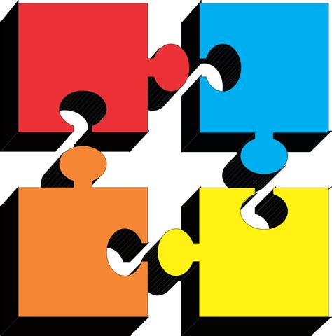 jigsaw puzzle pieces clipart