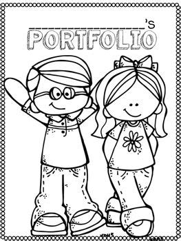 portfolio cover pages freebie portfolio covers kindergarten