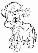 Coloring Cow Pages Realistic Getcolorings Printable Elegant sketch template