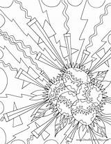 Explosion Nuke Doodle sketch template