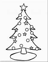 Christmas Tree Coloring Drawings Simple Drawing Xmas Kids Pages Line Choose Board Template Printable sketch template