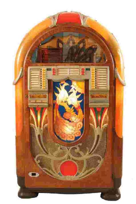 rare original wurlitzer  peacock jukebox