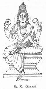 Gods Indian Hindu Drawings Outline Coloring Painting Mural Kerala Traditional Camunda Goddess Pencil Paintings Sketches Lord Krishna India Book God sketch template