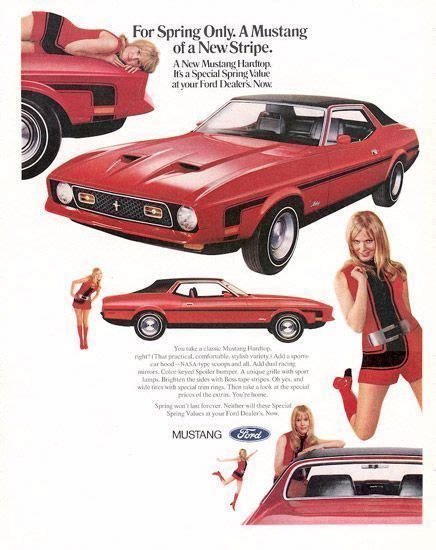 Vintage Mustang Ad From 1971 Mustangclassiccars Mustangvintagecars