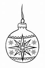 Festive Coloring Pages Ornaments Christmas sketch template