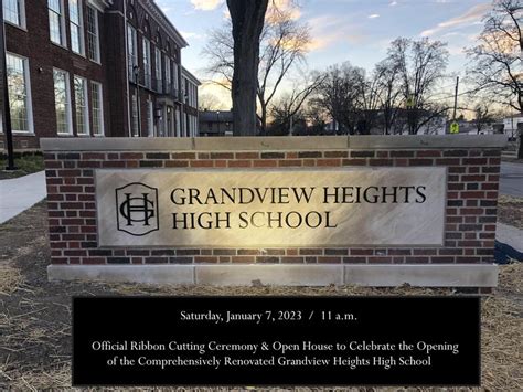 ghhs ribbon cutting open house   program grandview heights schools