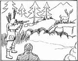 Deer Hunting Drawings Paintingvalley Coloring Pages sketch template
