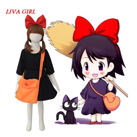 Liva Girl Kikis Delivery Service Kiki Cosplay Dress Party Cos Costume