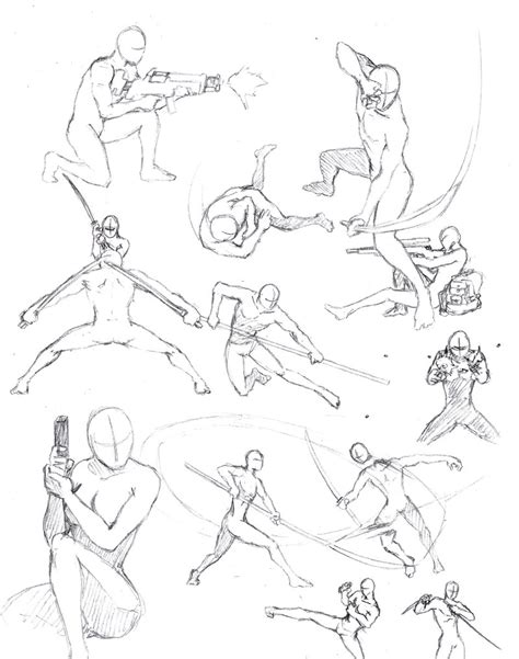 action poses 2 by shinsengumi77 on deviantart
