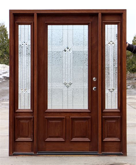 Exterior Door With Square Glass