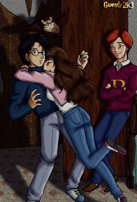 huggles harry hermione pinterest harry potter