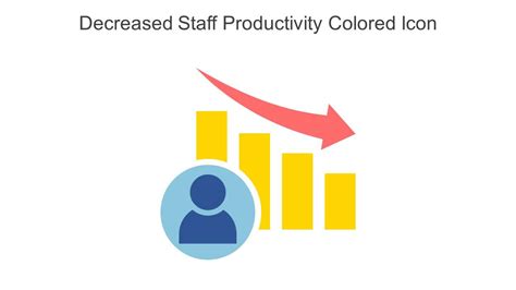 decreased staff productivity colored icon  powerpoint pptx png  editable eps format