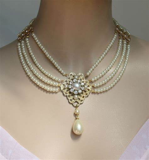 bridal pearl necklace tammy efrat davidsohn
