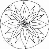 Mandala Coloring Patterns Mosaic Simple Designs Pages Print Pattern Flower Glass Mandalas Para Stencils Stained Drawing Colouring Ke Choose Board sketch template