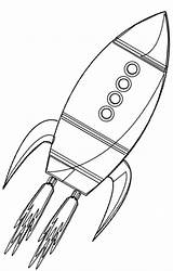 Rakete Malvorlage sketch template