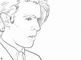 Bowie sketch template