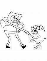 Adventure Time Coloring Pages Printable Cartoon Birthday sketch template