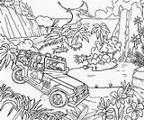 Coloring Jurassic Pages Park Lego Printable Color Dinosaur Kids Clipart Drawing Volcano Dinosaurs Jeep Realistic Library Awakens Wars Force Star sketch template
