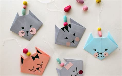 easy origami cat fun crafts kids