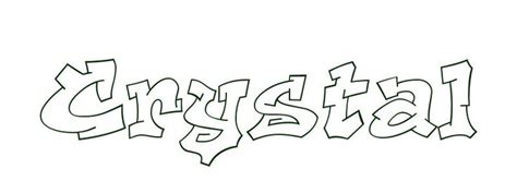 coloring page   crystal  coloring pages graffiti names
