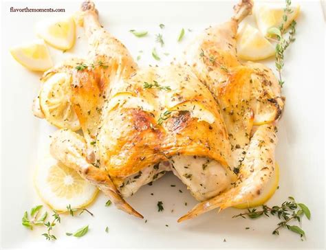 Mediterranean Roasted Spatchcock Chicken With Images