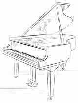 Klavier Ausmalbild Kostenlos sketch template