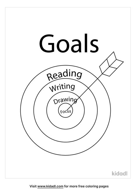 goals coloring page  words quotes coloring page kidadl