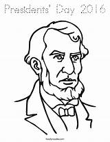 Coloring Presidents Lincoln Built California Usa Outline sketch template