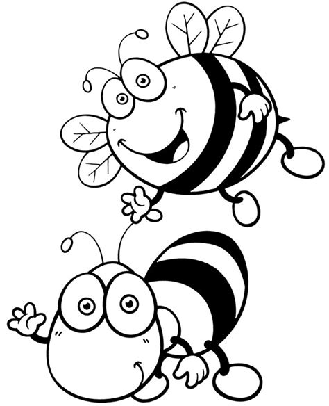 easy coloring page  bees topcoloringpagesnet