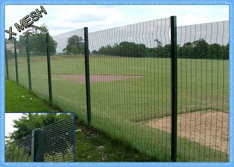 pvc coated  curved metal fence panel heavy duty metal mesh fencing