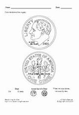 Coloring Dime Tail Head Book Money States United Coin Cents Handwriting Kids Handwritingforkids sketch template