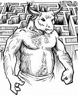 Minotaur sketch template