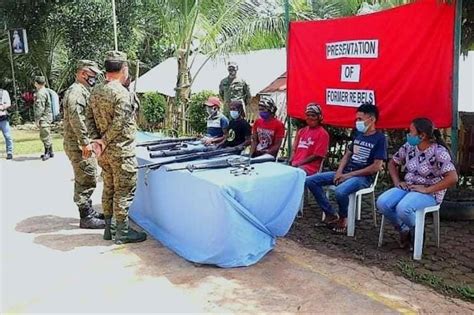 6 npa rebels surrender in maguindanao military abs cbn news