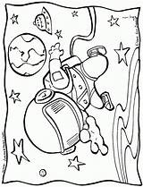 Coloring Space Pages Outer Printable Science Astronaut Colouring Clipart Book Coloring4free Theme Lab Sheets Kids Preschool Print Cute Children Sagacious sketch template