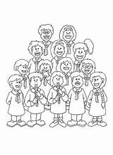 Coloring Pages Choir Children Templates Template sketch template