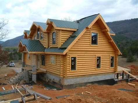 log cabin builders battle creek log homes premium services landscape design