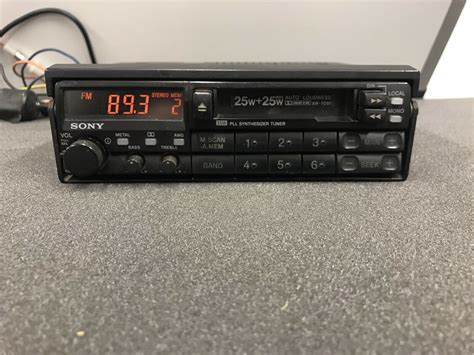 classic sony car radio cassette player model xr  vintage pull  type jt audio