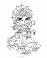 Coloring Sunshine Lacy Book Pages Enchanted Seas Pirates Mermaids Volume Books Colouring Mermaid sketch template