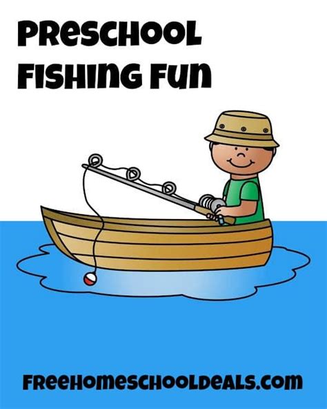 fishing themed preschool printables instant