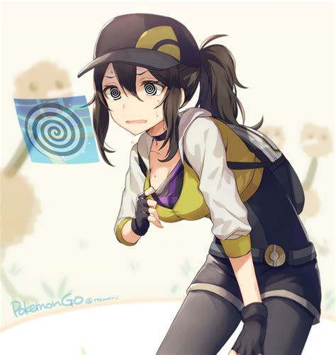animated brown hair doduo female only female protagonist pokemon go femsub gloves long