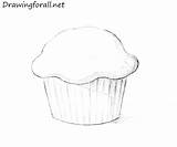 Muffin Draw Drawing Step Food Drawings Drawingforall Sketches Ayvazyan Stepan Tutorials Posted sketch template