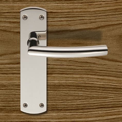 steelworx cslpb arched lever handles  latch backplate  finish