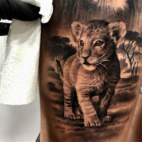 lion cub tattoo designs petpress